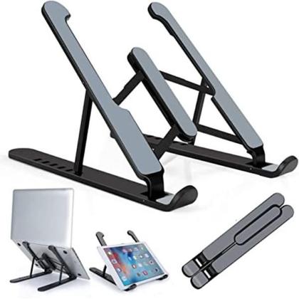 Imagem de Suporte p/ Notebook Ajustável Ergonômico Dobrável Regulável