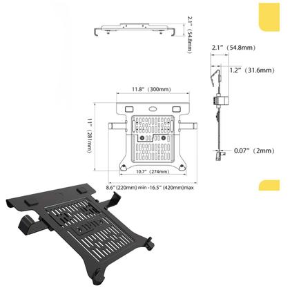 Imagem de Suporte P/ Notebook De Bandeja 10 a 17'' Nb-F-p2 Até 1,15 Kg