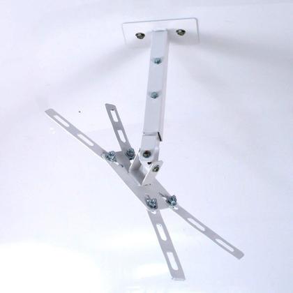 Imagem de Suporte P/ Projetor Branco Universal Ajustável 3 e 4 Furos Data Show Todas marcas e modelos até 30Kg