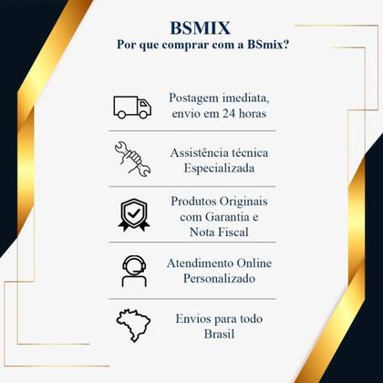 Imagem de Suporte p/ Secador de Cabelo com Ventosa  Instalação Sem Furos  Cromado Resistente e Compacto  Future by BSMIX