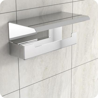 Imagem de Suporte Papel Higiênico Adesivo Colar Na Parede Inox ELG