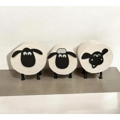 Imagem de Suporte Papel Higiênico Ovelha Shaun Banheiro Decoração