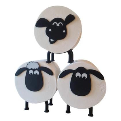 Imagem de Suporte Papel Higiênico Ovelha Shaun Banheiro Decoração