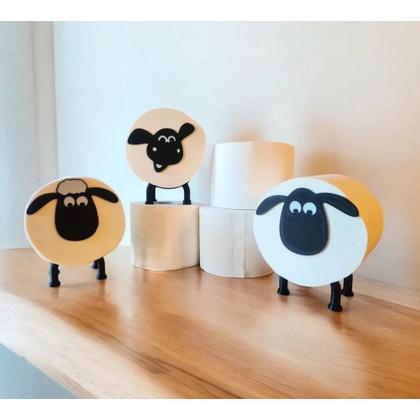 Imagem de Suporte Papel Higiênico Ovelha Shaun Banheiro Decoração