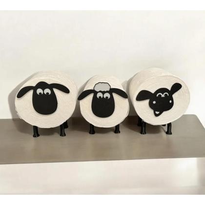 Imagem de Suporte Papel Higiênico Ovelha Shaun Banheiro Decoração
