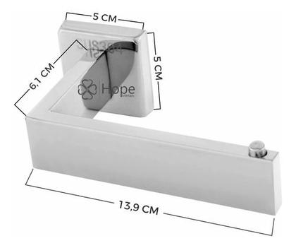 Imagem de Suporte Papeleira Porta Papel Higiênico Inox 304 Quadrada