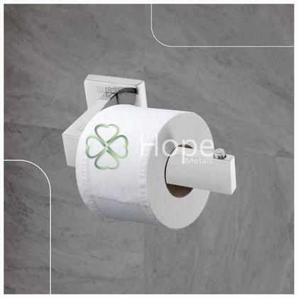 Imagem de Suporte Papeleira Porta Papel Higiênico Inox 304 Quadrada