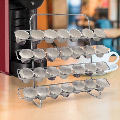 Imagem de Suporte Para 28 Capsulas De Cafe Nespresso Cromado