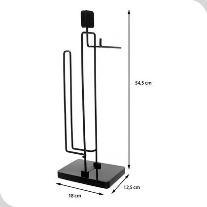 Imagem de Suporte Para Banheiro Dispenser De Papel Higienico Rolo Chão