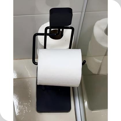 Imagem de Suporte Para Banheiro Dispenser De Papel Higienico Rolo Chão