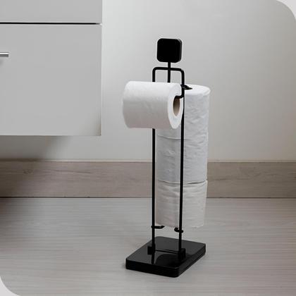 Imagem de Suporte Para Banheiro Dispenser De Papel Higienico Rolo Chão