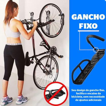 Imagem de Suporte para Bicicleta Lorben Parede Vertical Gancho para Pendurar Bike