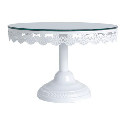 Imagem de Suporte para Bolo e Doces  C/Pé Metal White Provençal - 30cm