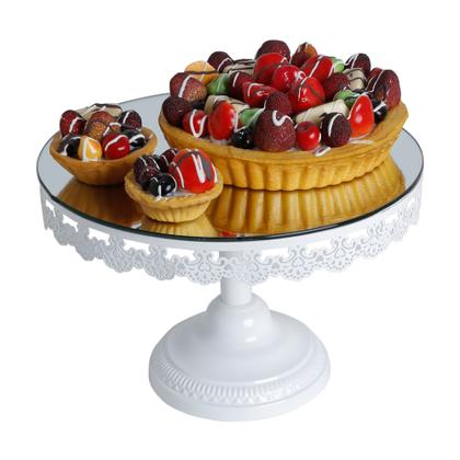 Imagem de Suporte para Bolo e Doces  C/Pé Metal White Provençal - 30cm