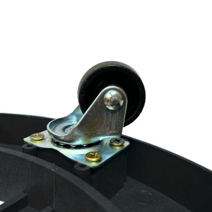 Imagem de Suporte Para Botijão de Gás com Rodinhas Preta