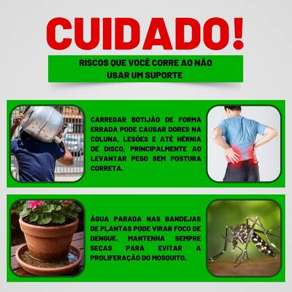 Imagem de Suporte para Botijão de Gás Cozinha 55kg e Vasos p/ Flores