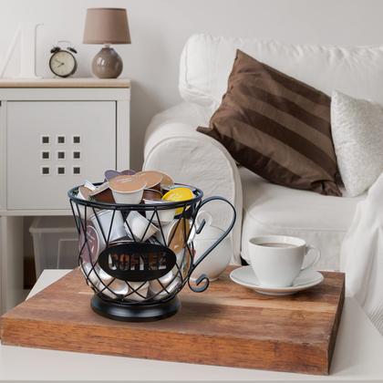 Imagem de Suporte para cápsulas de café TreeLen K Cup Organizer 40 K, xícaras pretas