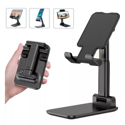 Imagem de Suporte Para Celular E Tablet Dobrável Ajustável Apoio Mesa