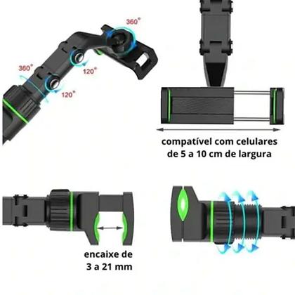 Imagem de Suporte Para Celular Smartphone Para Carro Mesa Pedestal