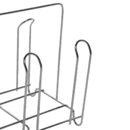 Imagem de Suporte para Copos de Mesa Simples 6 Lugares em Arame Galvanizado Ou Aço Inoxidável Aramefer
