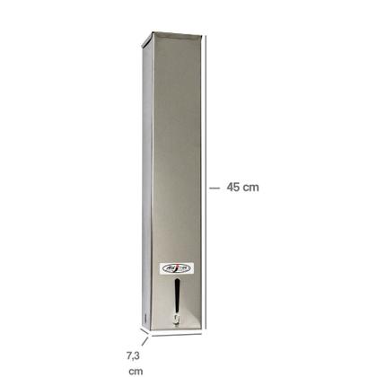 Imagem de Suporte Para Copos Descartaveis Quadrado Inox Agua 200ml