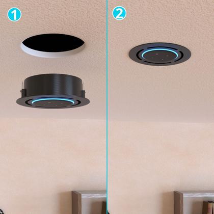 Imagem de Suporte para Embutir no Teto Compatível com Alexa Echo Dot 3a Geração - ARTBOX3D
