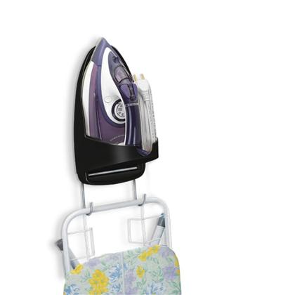 Imagem de Suporte para Ferro e Tabua de Passar Porta Ferro de Parede Secalux 501110 Preto