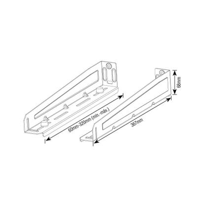 Imagem de Suporte para Forno Micro-ondas Multiuso Branco - SBR5.0