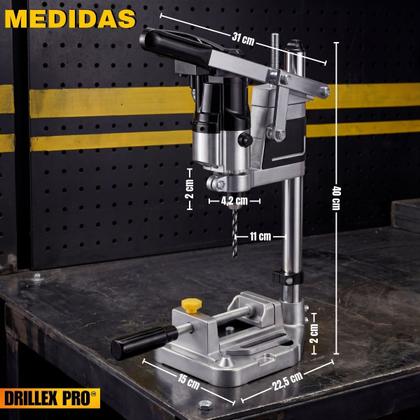 Imagem de Suporte Para Furadeira 1/2 E 3/8 C Morsa E Base P/ Bancada