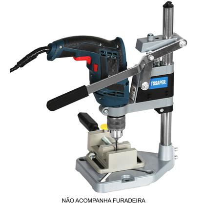 Imagem de Suporte Para Furadeira 1/2 E 3/8 Manual Com Morsa Ajustável Tssaper Modelo: TSSF-60