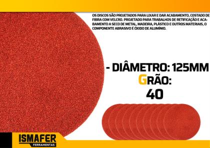 Imagem de Suporte Para Furadeira Com 30 Discos De Lixa 125mm