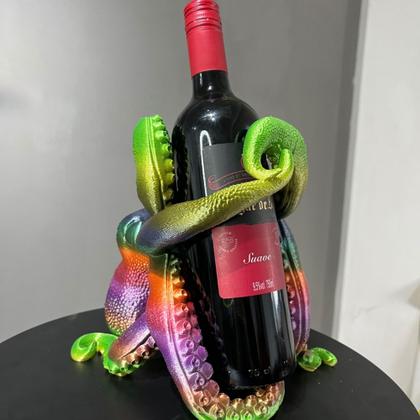 Imagem de Suporte Para Garrafa De Vinho - Formato De Polvo