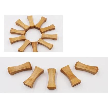 Imagem de Suporte Para Hashis De Bambu Estilo Nanzhu, Almofada De Madeira Sólida Para Utensílios De Mesa