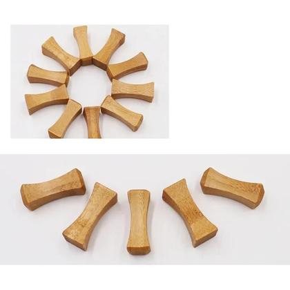 Imagem de Suporte Para Hashis De Bambu Estilo Nanzhu, Almofada De Madeira Sólida Para Utensílios De Mesa
