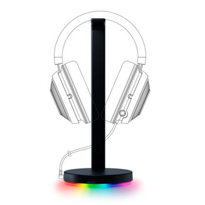 Imagem de Suporte para Headset Gamer Razer Station V2, Surround Sound 7.1, Chroma, 2 Portas USB 3.1 - RC21-01510100-R3U1