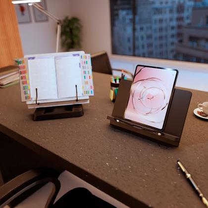 Imagem de Suporte Para Livro E Notebook Resistente Ergonômico Rosa