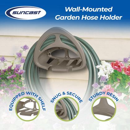 Imagem de Suporte para Mangueira de Jardim de Resina Suncast HH150 para Exterior com Prateleira 2 Unidades