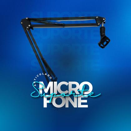 Imagem de Suporte para Microfone de mesa profissional ajustável, Braço Articulado compatível