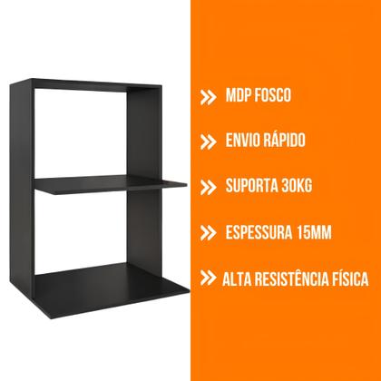 Imagem de Suporte Para Microondas de Parede E Forno MDF Madeira Cozinha pequena Organização Decoração