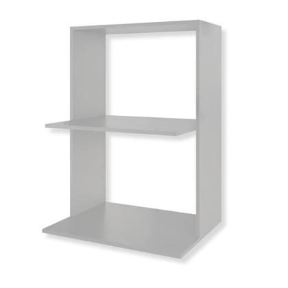 Imagem de Suporte para Microondas e Forno de Parede em MDF e Madeira Nicho Novo na cor Branca