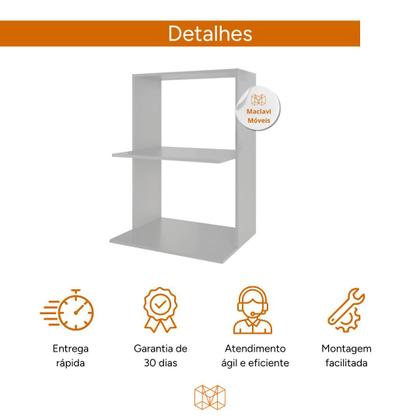 Imagem de Suporte para Microondas e Forno Suspenso em MDF Reforçado Ideal para Cozinhas Pequenas Organização e Estilo