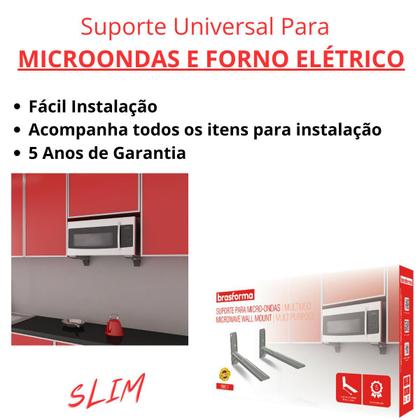 Imagem de Suporte Para Microondas Forno Elétrico Universal Parede C/ Ajuste