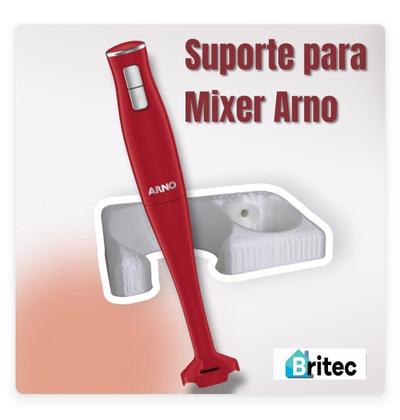 Imagem de Suporte para mixer com duas cavidades Arno - Branco Pérola