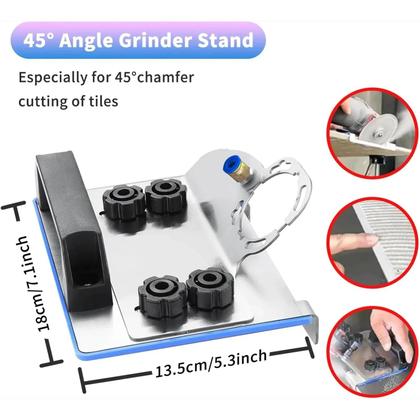 Imagem de Suporte para Moedor de Ângulo - Corte de Chanfro em Azulejos a 45 Graus
