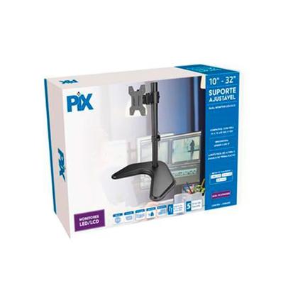 Imagem de Suporte para Monitor 10" a 32" PIX, Ajustável, Base, Preto - PX-DTME32S1