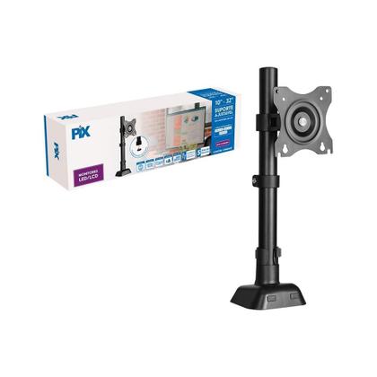 Imagem de Suporte para Monitor 10" a 32" PIX, Ajustável, Morsa, Preto - PX-DME32s1