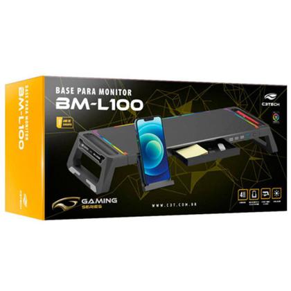 Imagem de Suporte Para Monitor Bm-L100Bk Rgb Preto C3Tech