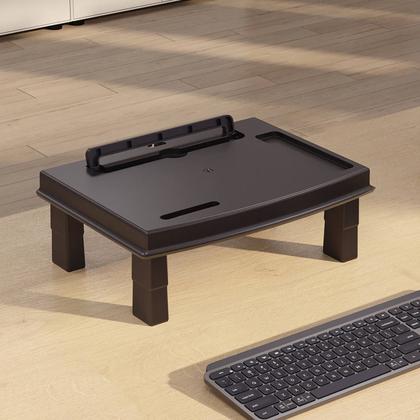 Imagem de Suporte para Monitor e Notebook Preto com 3 Regulagens de Altura e Suporte de Celular NR17 Reliza