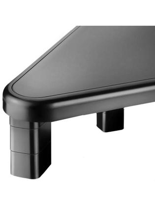 Imagem de Suporte Para Monitor Multilaser Ac124 Stand Triangular 4 Niveis Preto