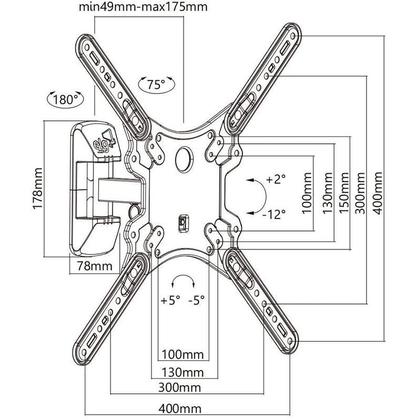 Imagem de Suporte para Monitor / TV de 26 a 55 Articulado - ELG KF4H25